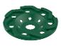 Groene slijpschijf met gaten.