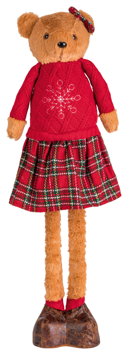LIVARNO Deco-knuffelbeer, met uittrekbare benen. (Rok)