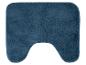 Marineblauwe badmat met uitsparing voor toilet