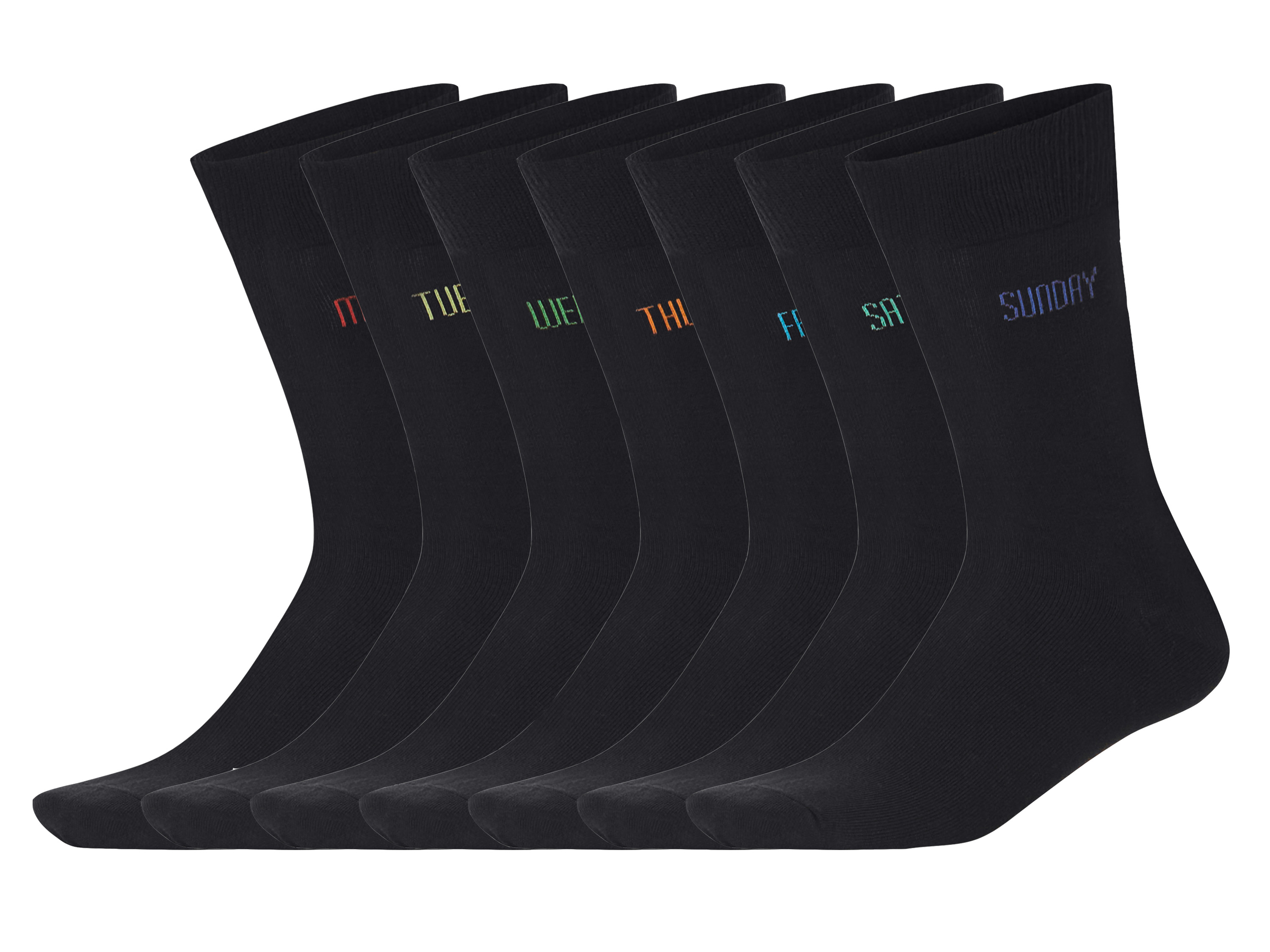 esmara Men 7 Paar heren sokken (Zwart, 43-46)