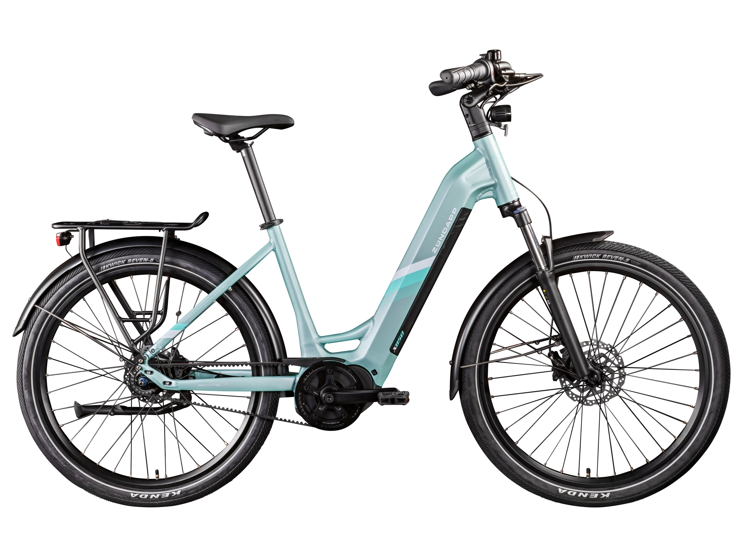 ZÜNDAPP X850 E-Bike, Gates Carbon aandrijfriem (zeeblauw)