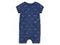 Baby romper met een zonnenprint, donkerblauw.