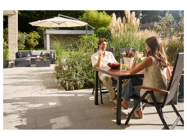 Set van 2 verstelbare tuinstoelen Valencia
