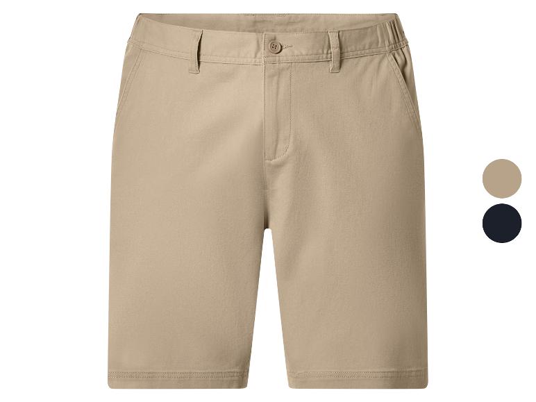 Heren beige shorts met twee kleuropties: beige en marineblauw.