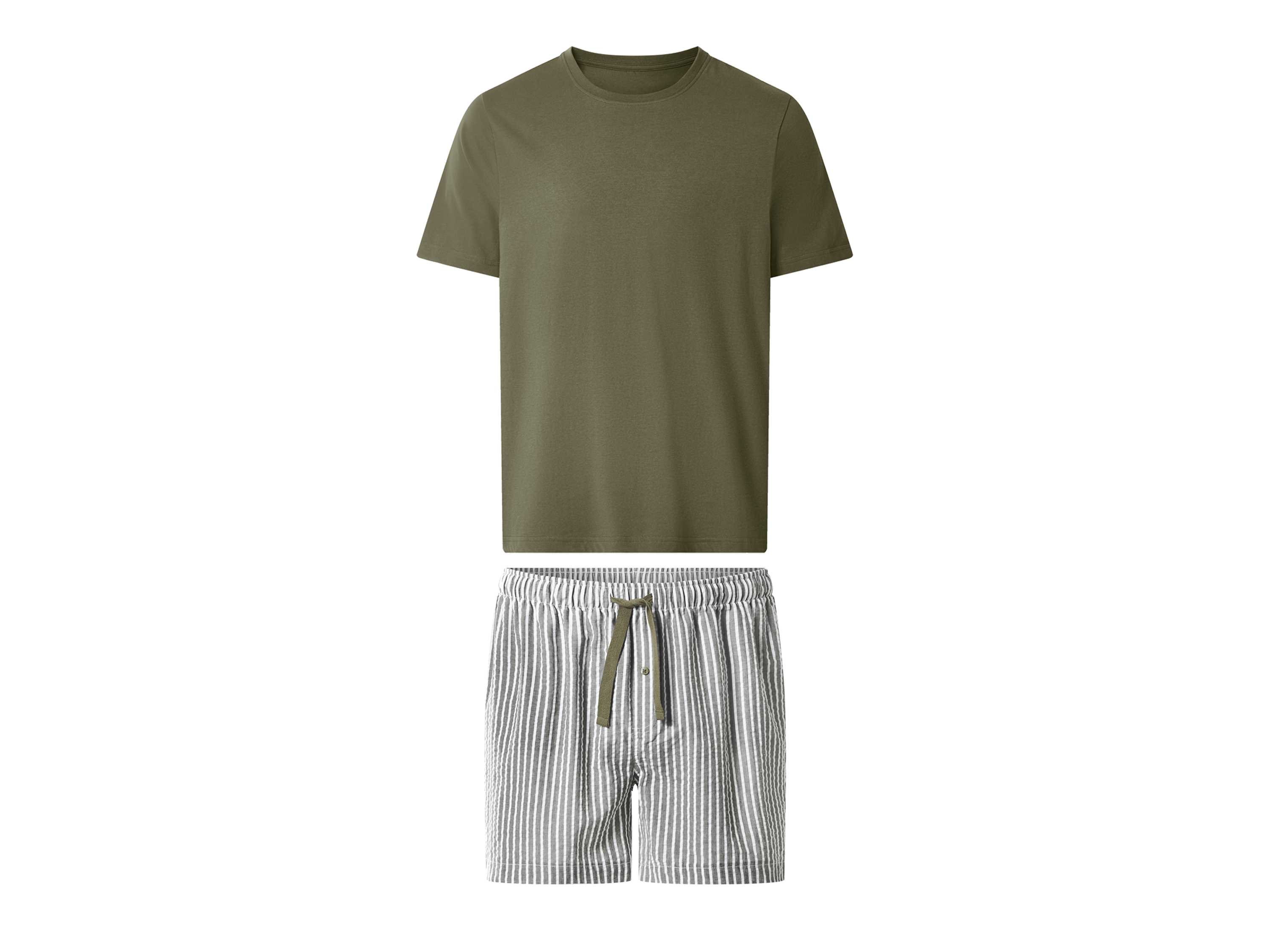 ESMARA MEN Korte heren pyjama (Groen, L)