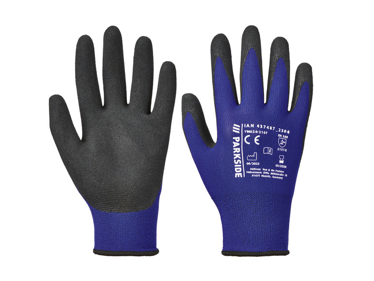 PARKSIDE Werkhandschoenen (9, Blauw/zwart)