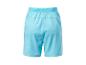 Lichtblauwe sport shorts, achterkant.