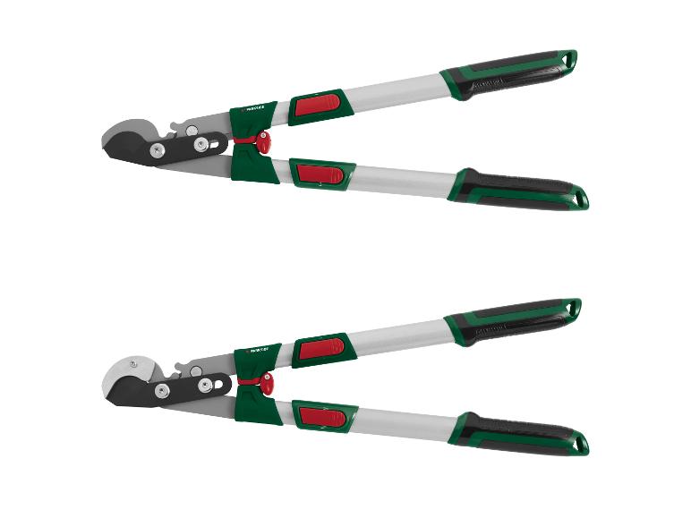 Parkside takkenscharen in twee varianten, groen en grijs