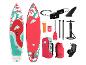 Opblaasbaar SUP-board, peddel, tas en accessoires; bloemenprint.