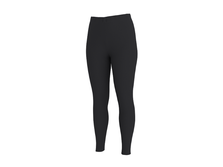 Zwarte legging op een witte achtergrond.