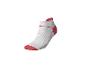 Witte sportsok met rode details, laag model