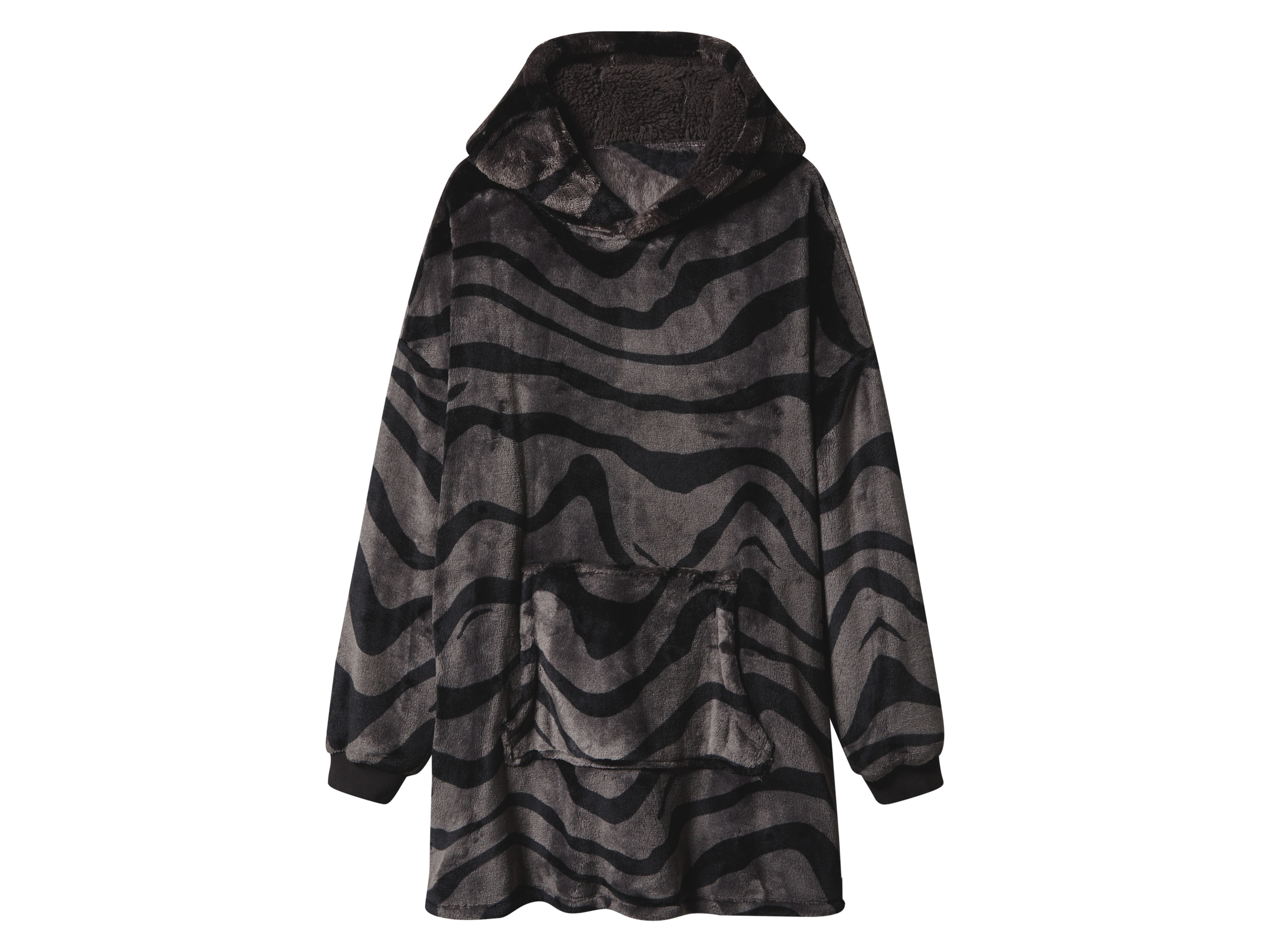 Oversized hoodie (Grijs/zwart, L/XL) afbeelding