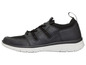 Zwarte sneakers met witte zool