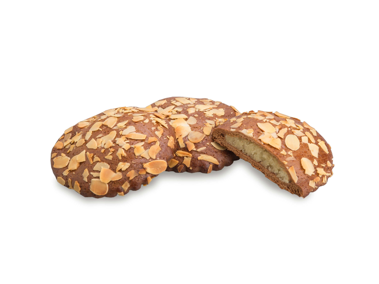 Gevulde speculaas, traditionele Dutche koeken met amandelspijs