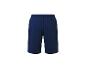 Donkerblauwe sport shorts.