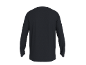 Zwart T-shirt met lange mouwen voor heren, achteraanzicht
