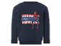Donkerblauwe kinderhoodie met Spider-Man print en Marvel-tekst.