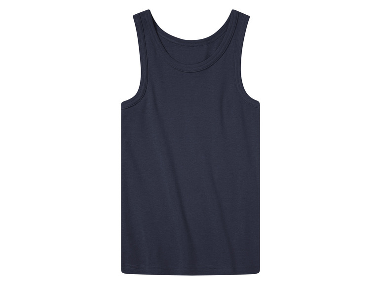 Een donkerblauw tanktop