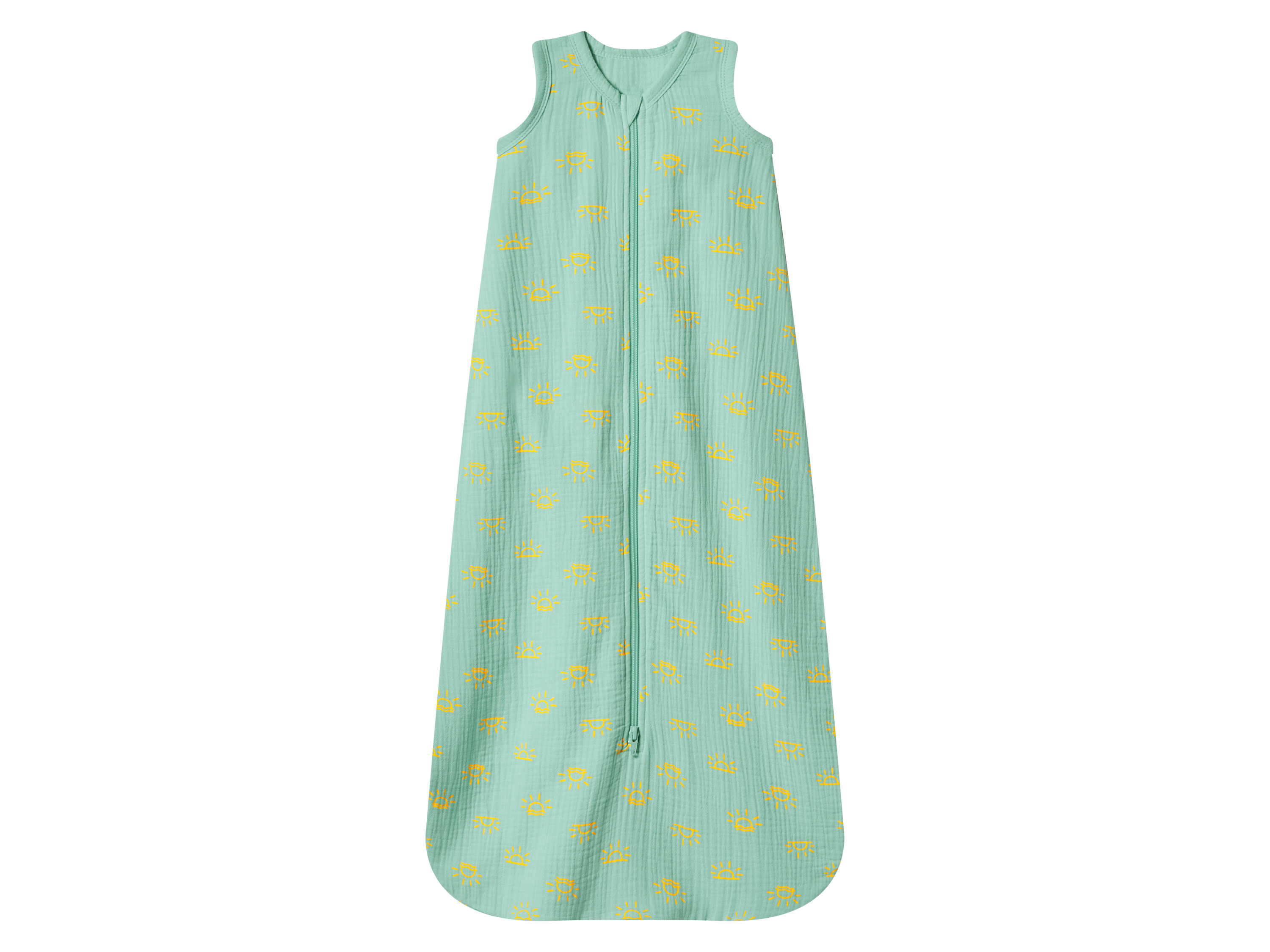 LUPILU Mousseline baby slaapzak (groen, 70)