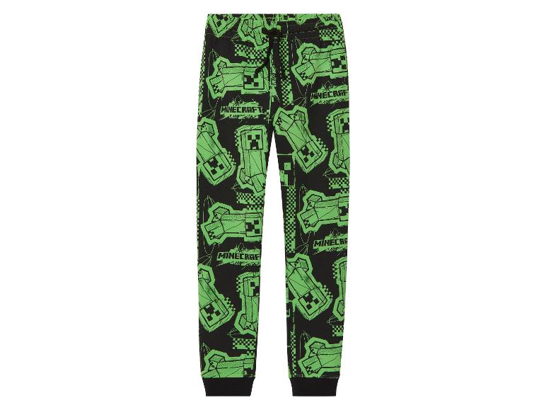 Minecraft kinder pyjamabroek met Creeper print.
