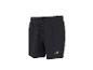 Zwarte zwemshort met trekkoord en logo op de linkerpijp.
