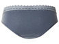 Een grijs onderbroek met een kant randje.
