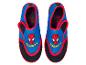 Blauwe en rode kinderschoenen voor in het water met Spider-Man-motief