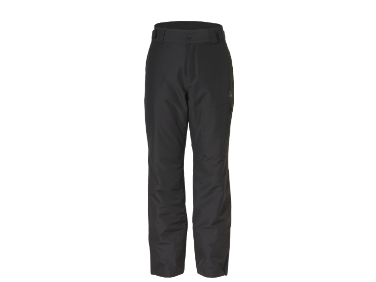 Zwarte heren skibroek met verstelbare taille.