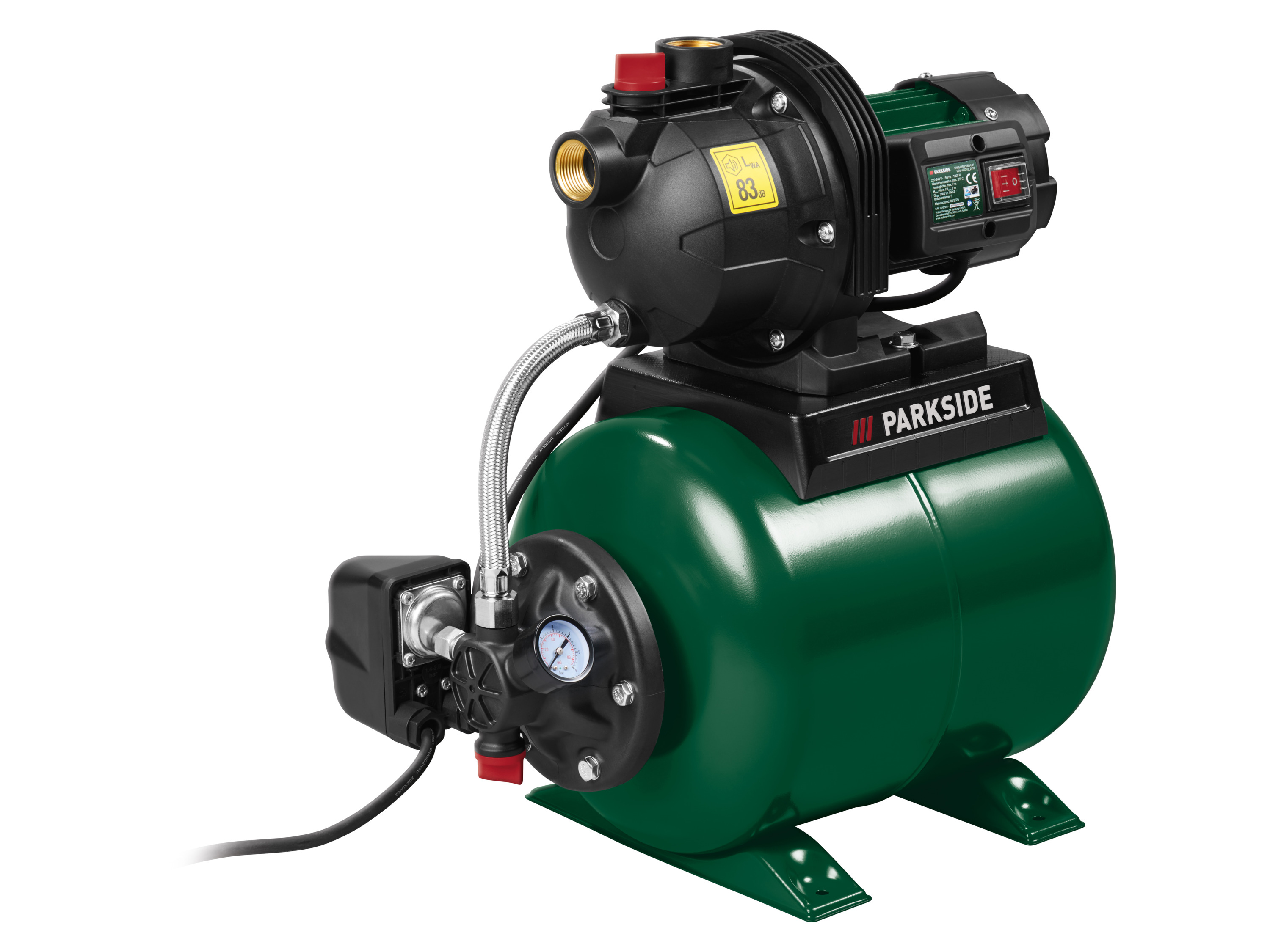 PARKSIDE Hydrofoorpomp 1000 W - automatische waterpomp met 19 L tank