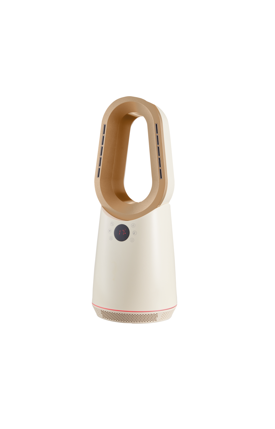TRONIC Bladloze ventilatorkachel, 1200 W (Beige)