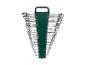 Set ringsteeksleutels in groene houder, van 6 tot 32 mm.