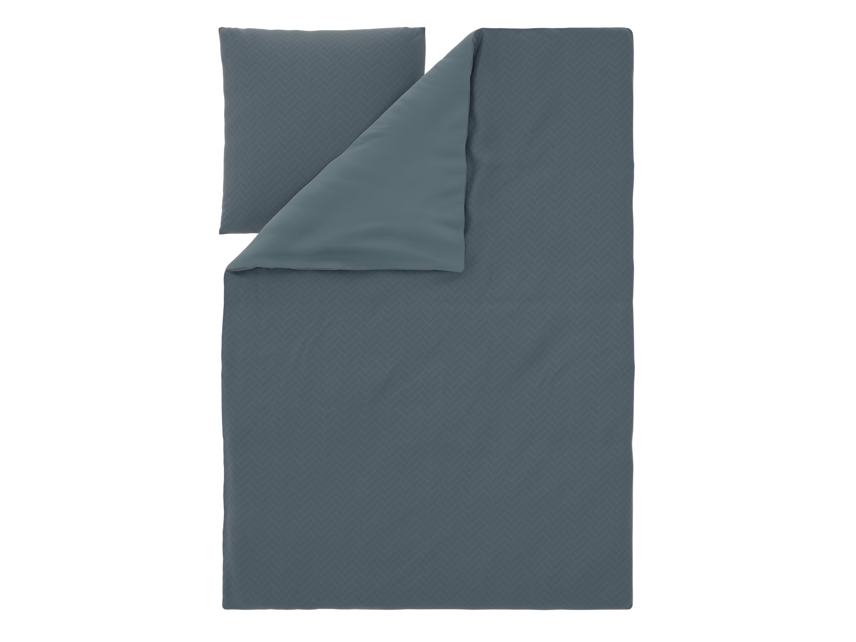 LIVARNO Satijnen dekbedovertrek 140 x 200 cm (Marineblauw) afbeelding