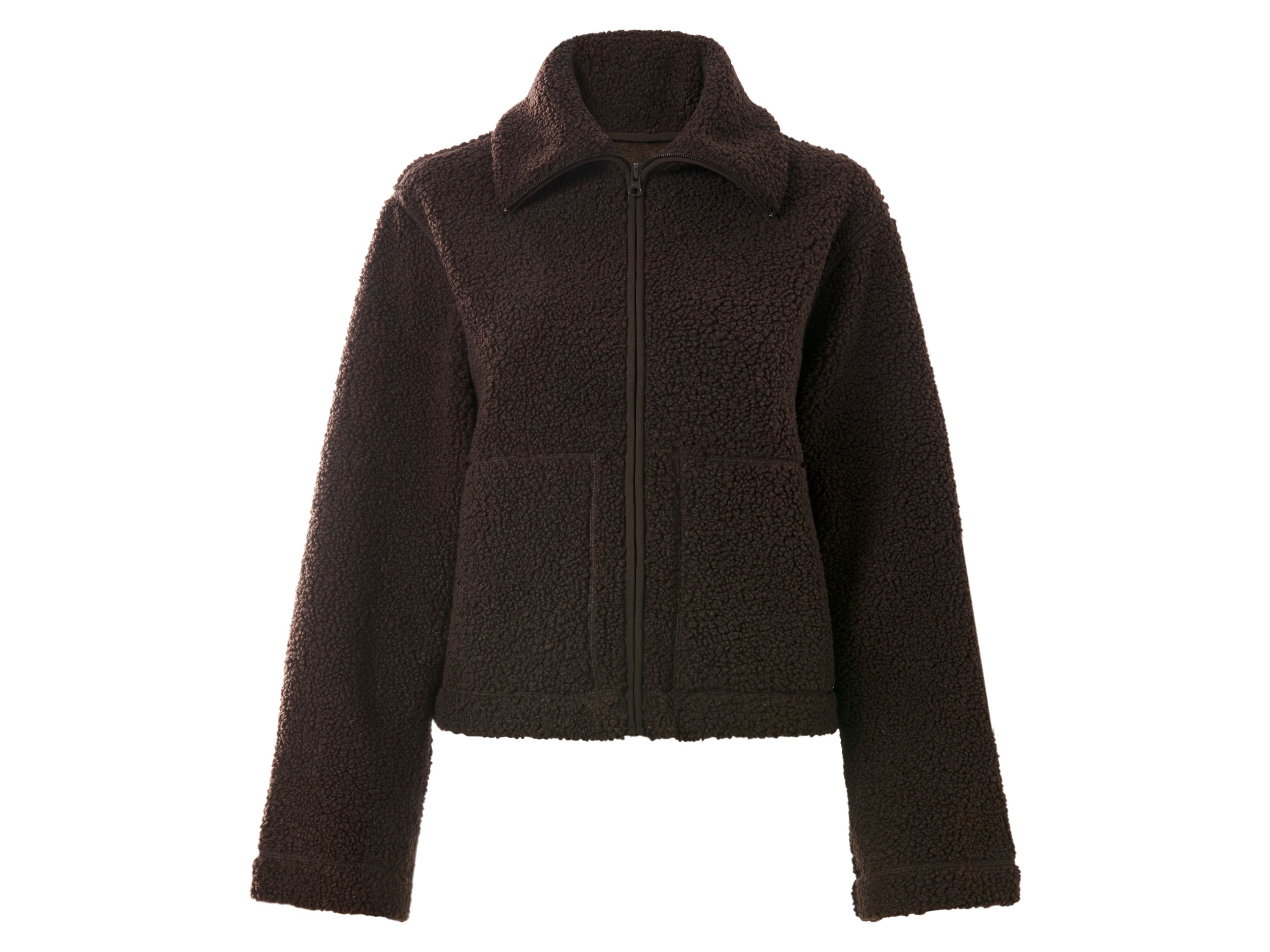 ESMARA Dames teddyfleece jas (Bruin, S (36/38))