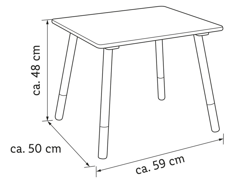 Ga naar volledige schermweergave: LIVARNO home Kindertafel met 2 stoelen - afbeelding 6