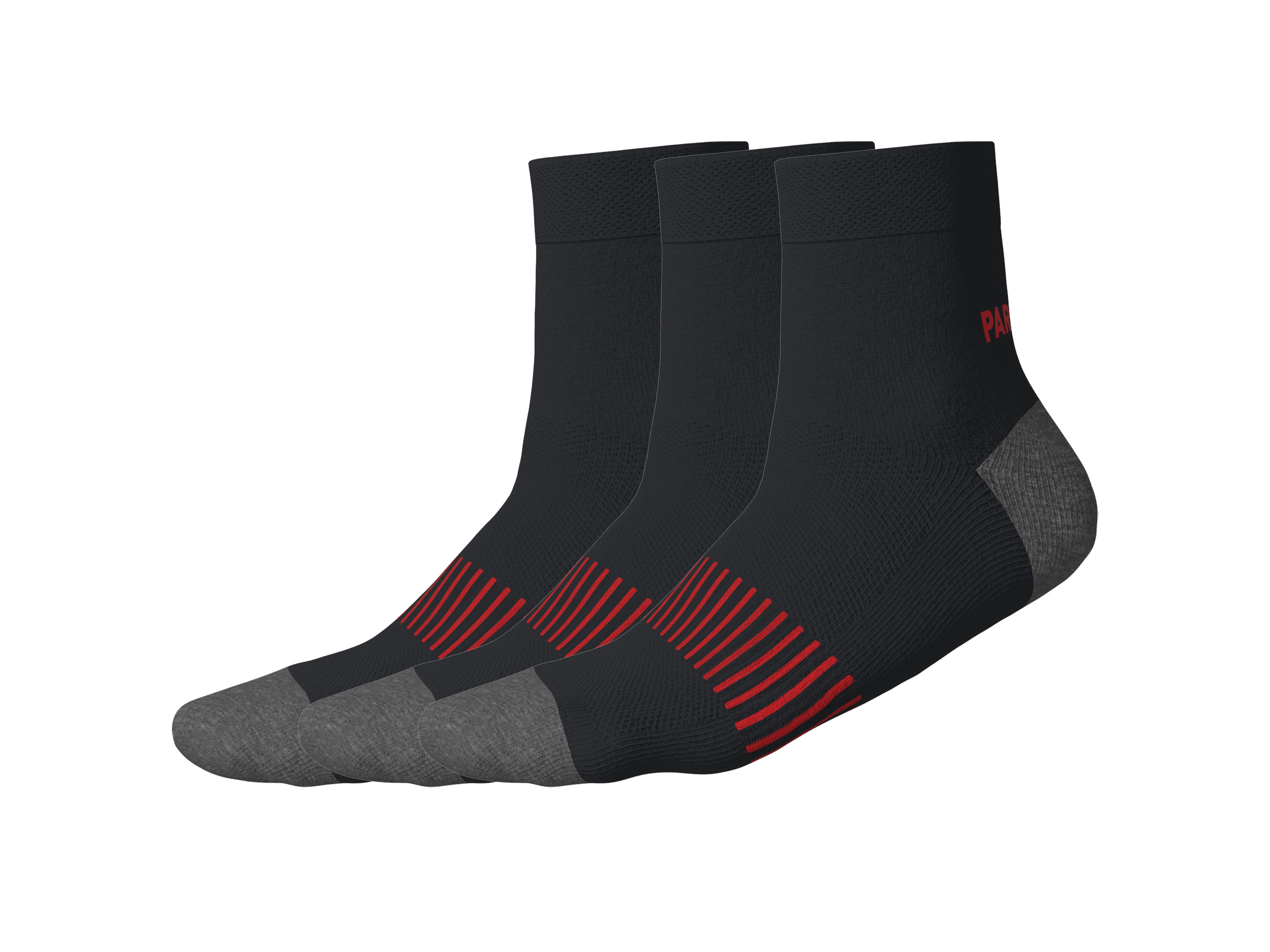 PARKSIDE 3 Paar werksokken (Zwart, 39-42)
