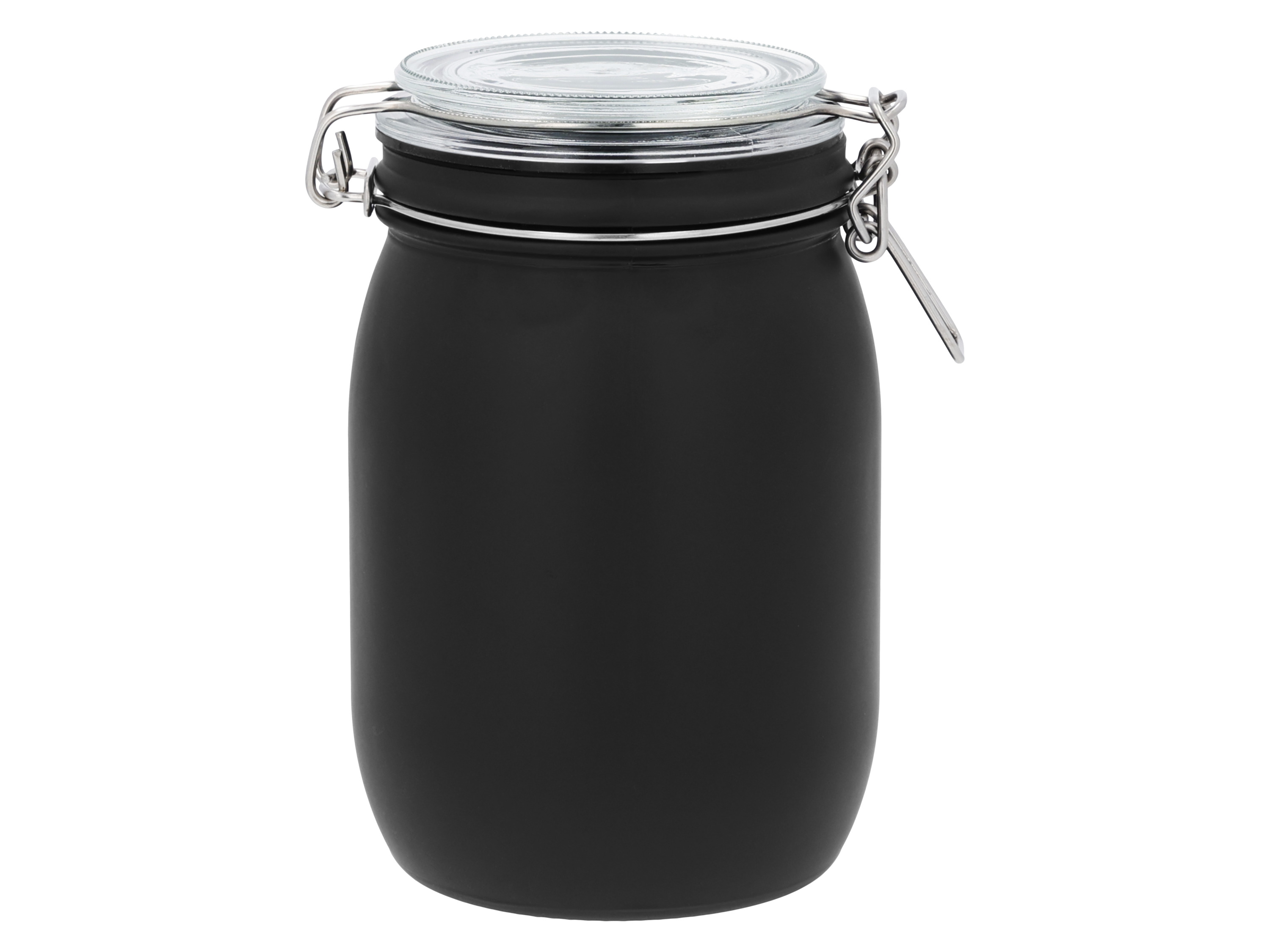 SILVERCREST Voorraadpot 1 L, zwart (Luchtdichte deksel)