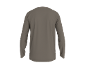 Grijs herenshirt met lange mouwen, achteraanzicht.