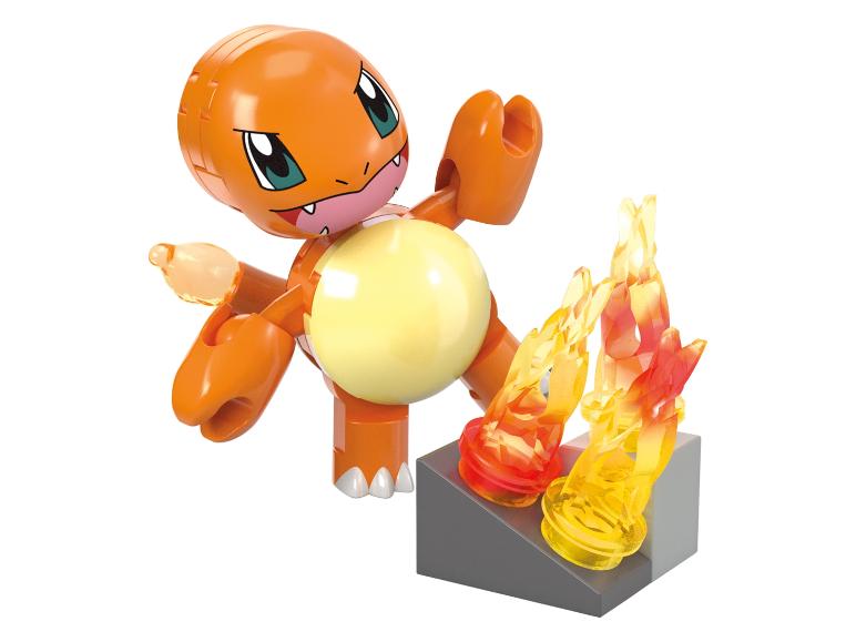 Pokémon Charmander figuren en vlammen van blokken.