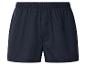 Donkerblauwe herenboxershort met elastische tailleband en knoop