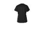 Zwart T-shirt met korte mouwen, achteraanzicht.