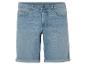 Lichtblauwe jeans shorts, casual stijl.