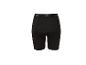 Zwarte herenfietsbroek met vulling en elastische tailleband.