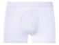 Witte katoenen boxershorts.