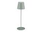 Design staande lamp, grijsgroene kleur.