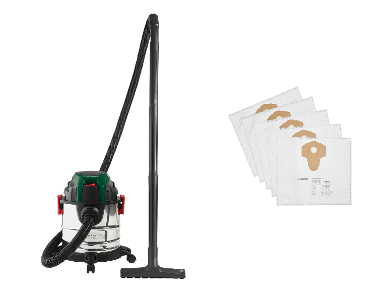 Parkside stofzuiger met 5 zakken.