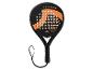 Crivit padel racket, zwart met oranje.