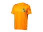 Oranje T-shirt met 'Bike' logo van Crivit.