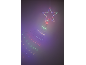 Veelkleurige LED-ster met vallende staart die een meteooreffect creëert.