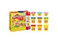 Play-Doh Bright Rainbow set met 9 potjes kleurrijke boetseerklei.