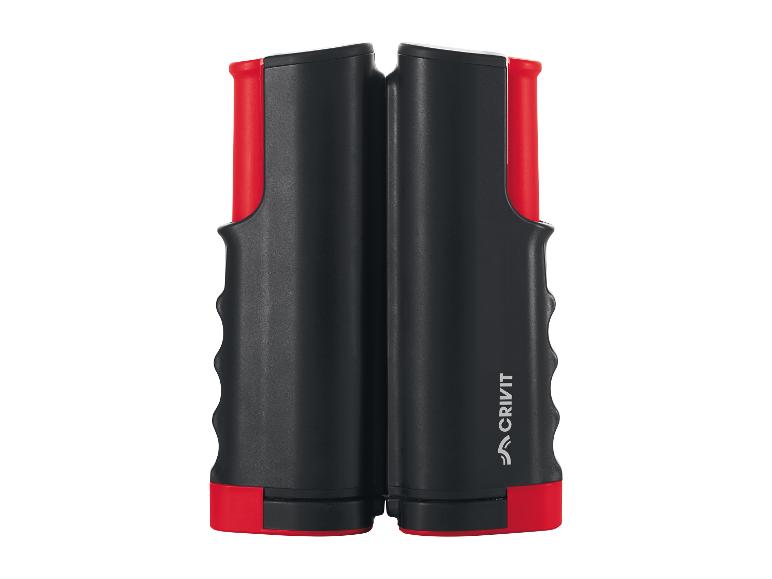 Crivit opvouwbare pingpongtafel, rood en zwart.